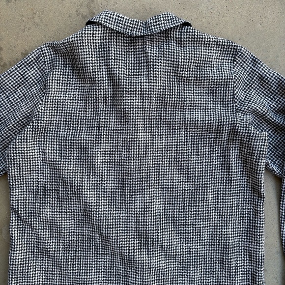 Abercrombie & Fitch Houndstooth Oversized Button Down Shirt Jacket Women's Large - Picture 4 of 7